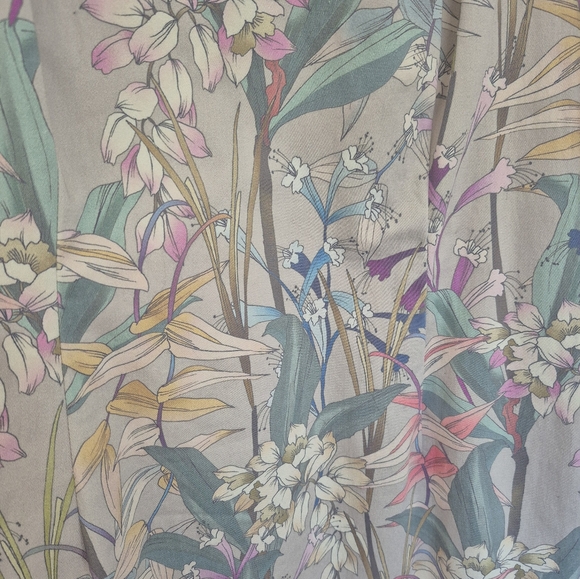 Etcetera Dress Gray Multicolor Pastel Floral Pencil Sheath Sleeveless Si… - Picture 9 of 13